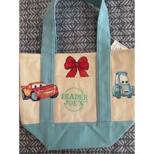 Disney Cars McQueen Custom Made Trader Joes Mini Tote One of a Kind